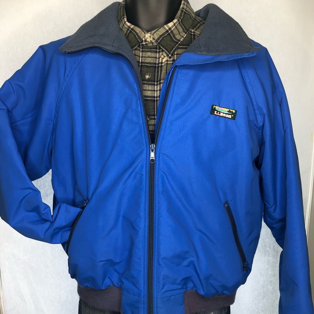 L.L. Bean vintage warm up fleece bomber jacket